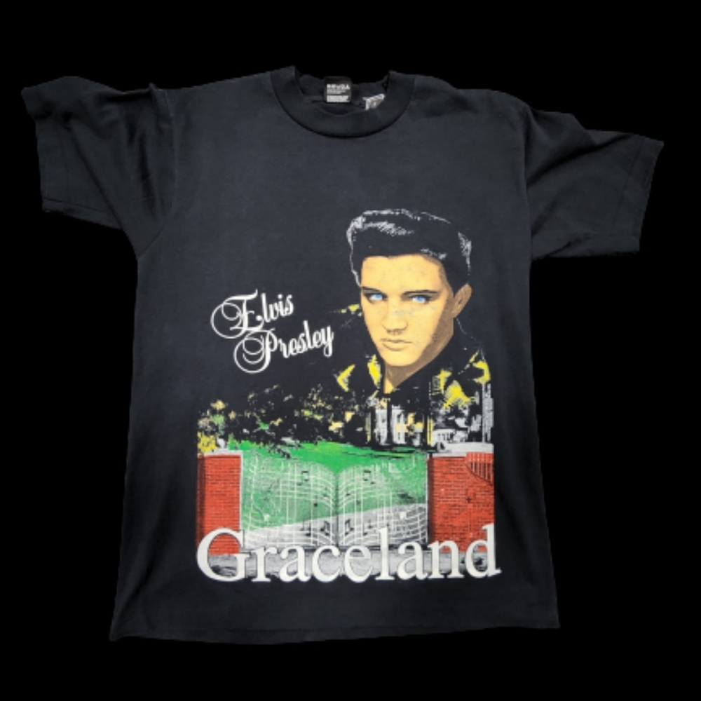 🪦VINTAGE ELVIS GRACELAND TEE🪦